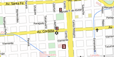 Stadtplan Teatro Cervantes Buenos Aires