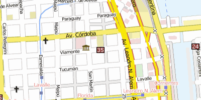 Stadtplan Universidad de Buenos Aires Buenos Aires